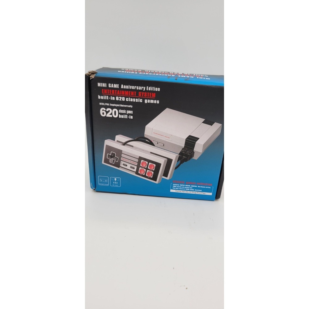 New Mini Game System 620 Games Style Console Plug & Play Grey
